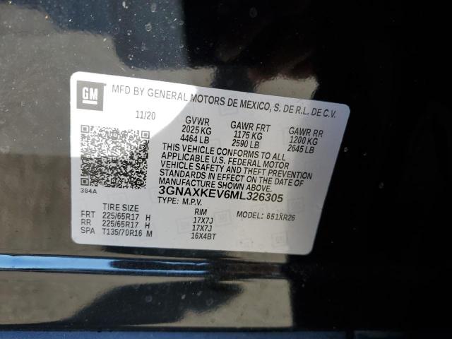 Photo 12 VIN: 3GNAXKEV6ML326305 - CHEVROLET EQUINOX LT 