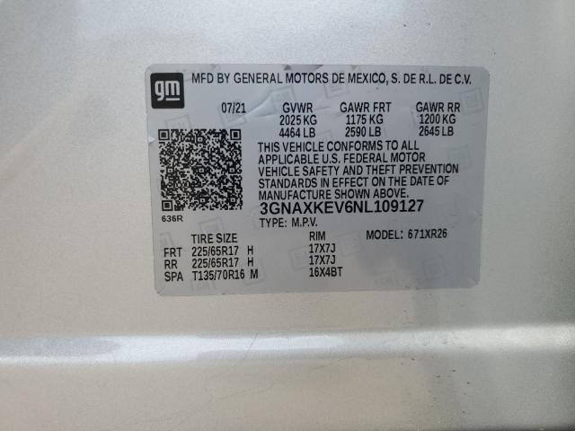 Photo 13 VIN: 3GNAXKEV6NL109127 - CHEVROLET EQUINOX LT 