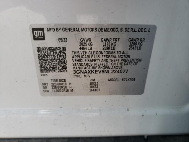 Photo 11 VIN: 3GNAXKEV6NL234077 - CHEVROLET EQUINOX 