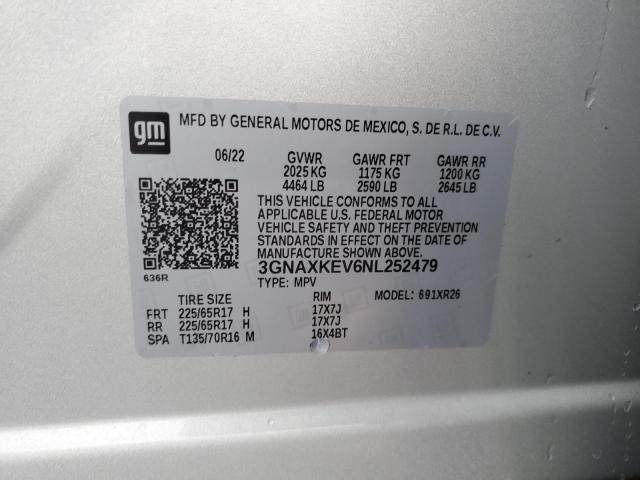 Photo 13 VIN: 3GNAXKEV6NL252479 - CHEVROLET EQUINOX 