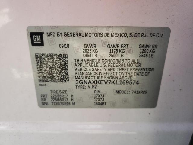 Photo 12 VIN: 3GNAXKEV7KL169574 - CHEVROLET EQUINOX LT 