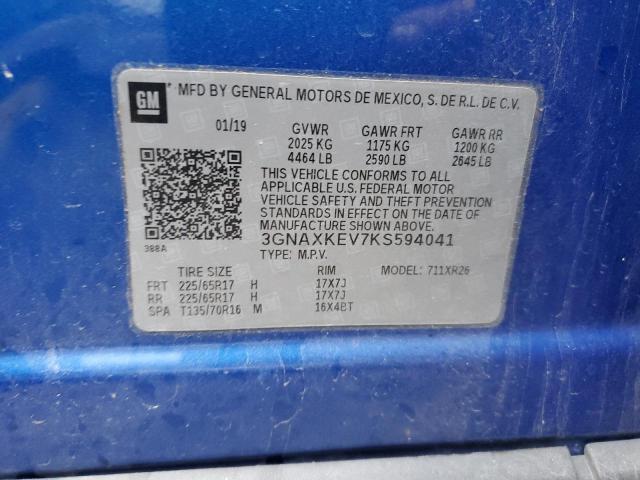 Photo 12 VIN: 3GNAXKEV7KS594041 - CHEVROLET EQUINOX LT 