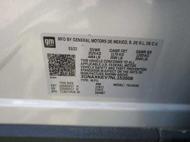 Photo 13 VIN: 3GNAXKEV7NL153508 - CHEVROLET EQUINOX LT 