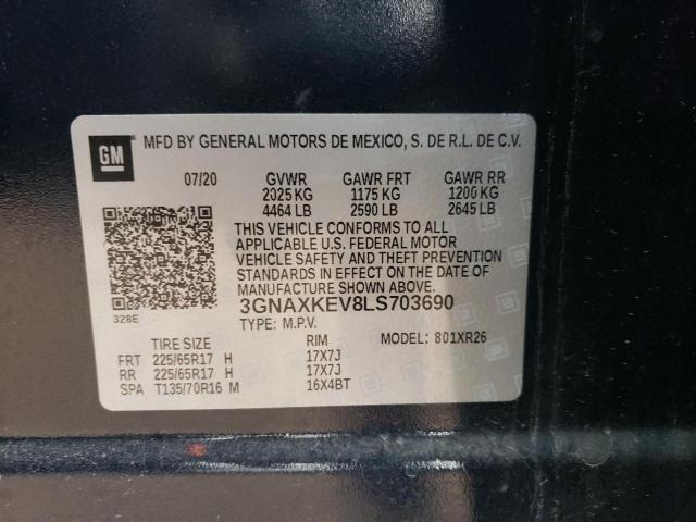 Photo 9 VIN: 3GNAXKEV8LS703690 - CHEVROLET EQUINOX LT 