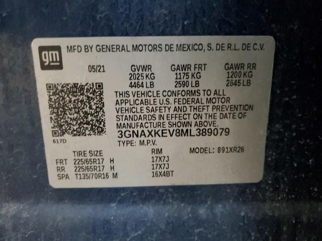 Photo 11 VIN: 3GNAXKEV8ML389079 - CHEVROLET EQUINOX LT 