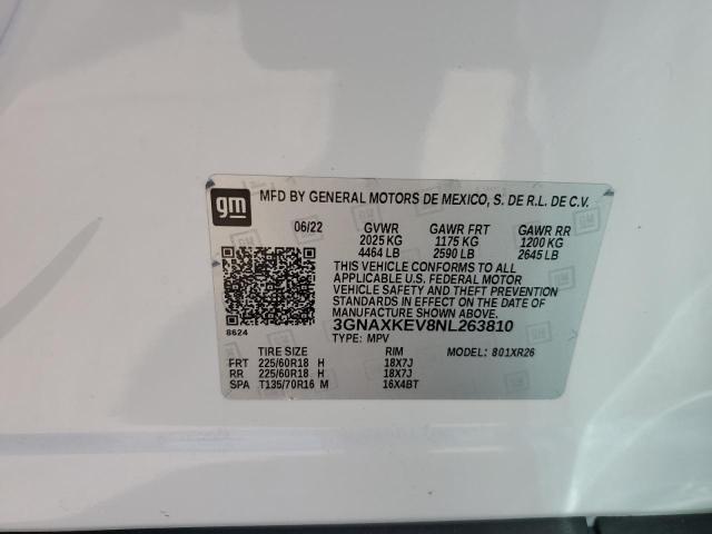 Photo 12 VIN: 3GNAXKEV8NL263810 - CHEVROLET EQUINOX LT 