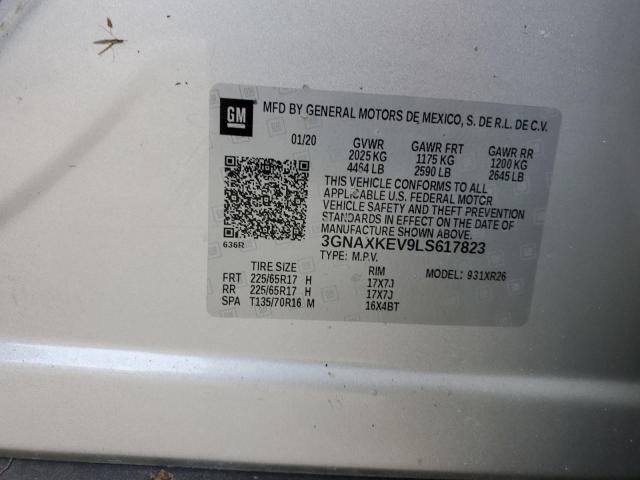 Photo 9 VIN: 3GNAXKEV9LS617823 - CHEVROLET EQUINOX LT 