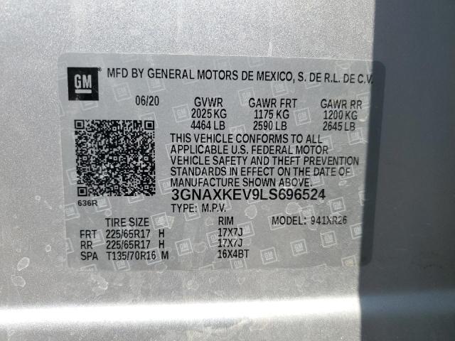 Photo 12 VIN: 3GNAXKEV9LS696524 - CHEVROLET EQUINOX 