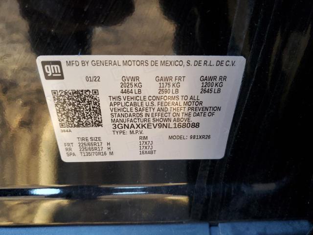 Photo 12 VIN: 3GNAXKEV9NL168088 - CHEVROLET EQUINOX 