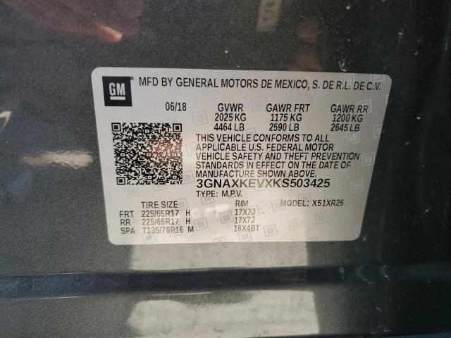 Photo 13 VIN: 3GNAXKEVXKS503425 - CHEVROLET EQUINOX LT 