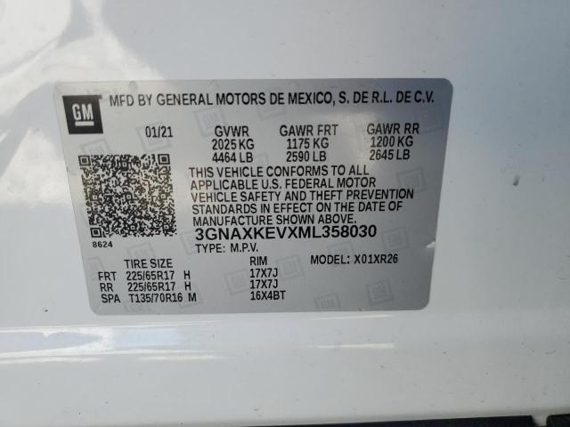 Photo 12 VIN: 3GNAXKEVXML358030 - CHEVROLET EQUINOX LT 