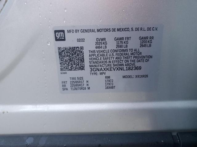 Photo 13 VIN: 3GNAXKEVXNL182369 - CHEVROLET EQUINOX LT 