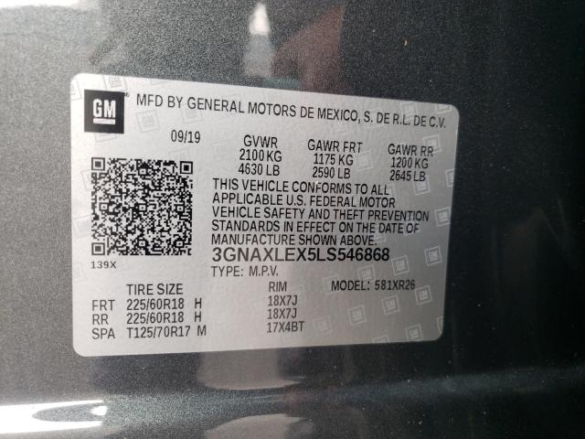 Photo 9 VIN: 3GNAXLEX5LS546868 - CHEVROLET EQUINOX LT 