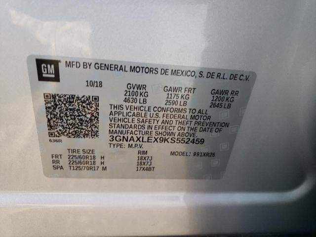 Photo 12 VIN: 3GNAXLEX9KS552459 - CHEVROLET EQUINOX 