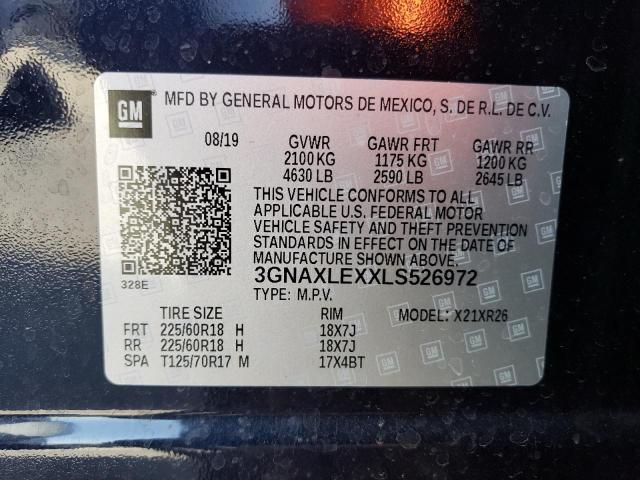 Photo 12 VIN: 3GNAXLEXXLS526972 - CHEVROLET EQUINOX LT 