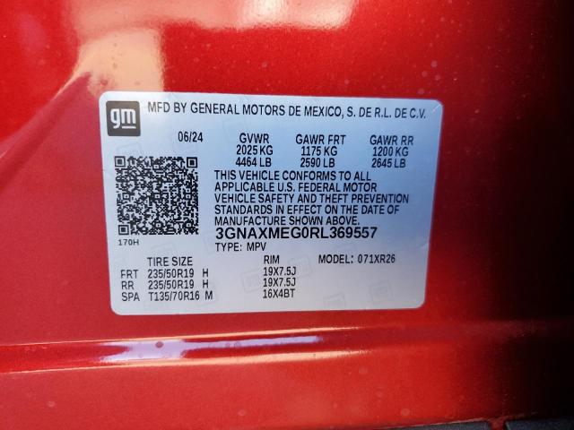 Photo 12 VIN: 3GNAXMEG0RL369557 - CHEVROLET EQUINOX RS 