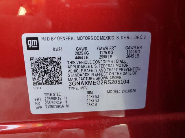 Photo 12 VIN: 3GNAXMEG2RS205104 - CHEVROLET EQUINOX RS 