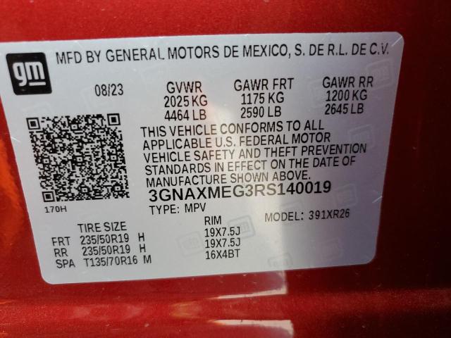 Photo 11 VIN: 3GNAXMEG3RS140019 - CHEVROLET EQUINOX 