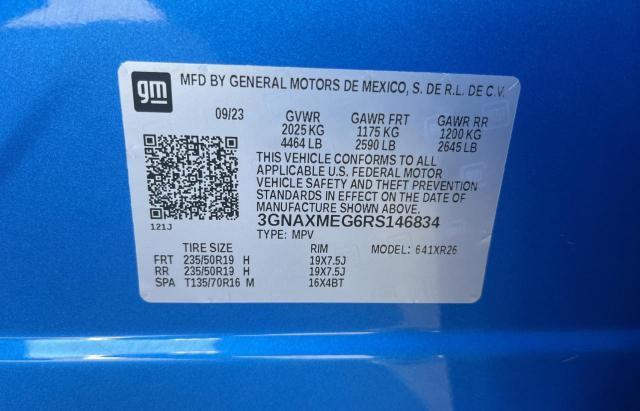 Photo 9 VIN: 3GNAXMEG6RS146834 - CHEVROLET EQUINOX RS 