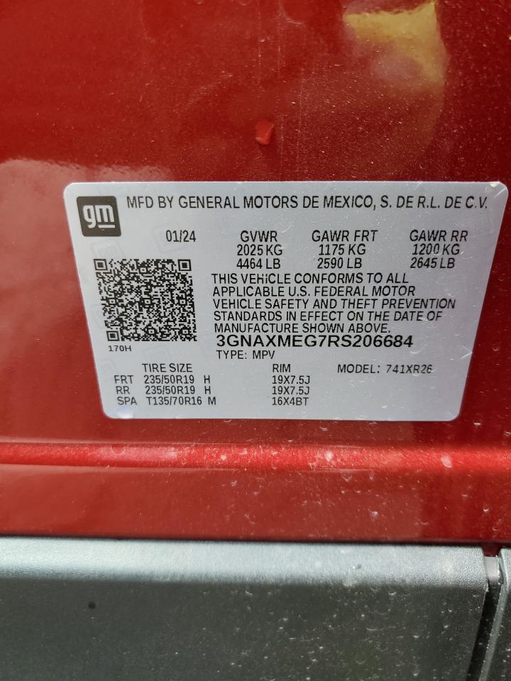 Photo 11 VIN: 3GNAXMEG7RS206684 - CHEVROLET EQUINOX 