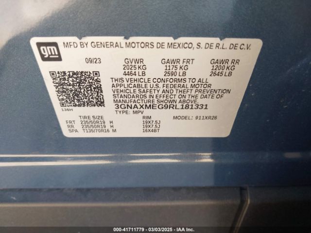 Photo 8 VIN: 3GNAXMEG9RL181331 - CHEVROLET EQUINOX 
