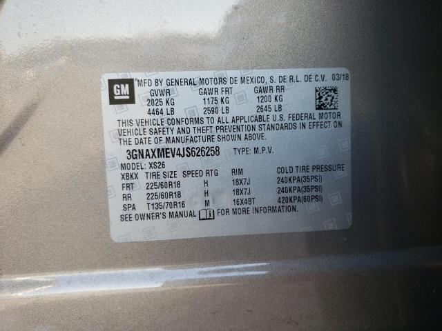 Photo 9 VIN: 3GNAXMEV4JS626258 - CHEVROLET EQUINOX PR 