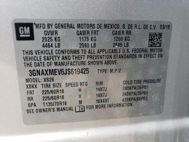 Photo 12 VIN: 3GNAXMEV6JS619425 - CHEVROLET EQUINOX PR 