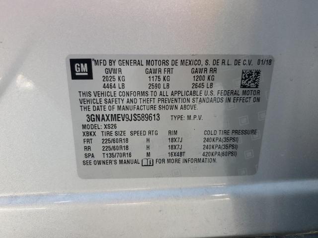 Photo 13 VIN: 3GNAXMEV9JS589613 - CHEVROLET EQUINOX PR 