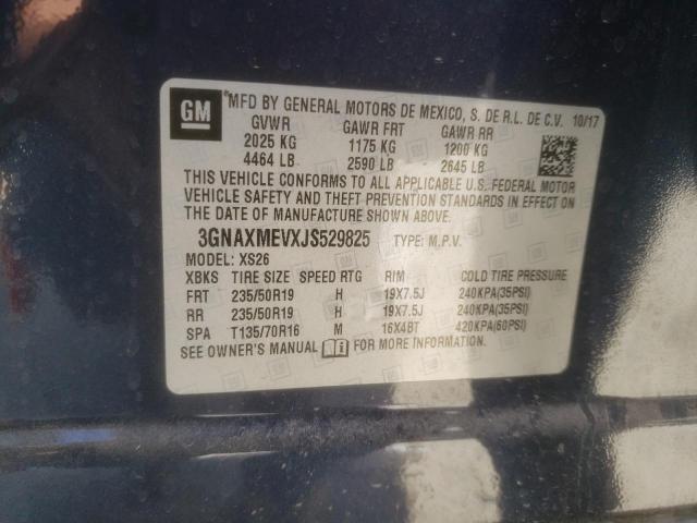 Photo 12 VIN: 3GNAXMEVXJS529825 - CHEVROLET EQUINOX PR 