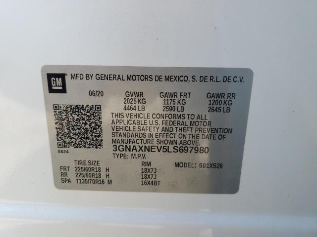 Photo 12 VIN: 3GNAXNEV5LS697980 - CHEVROLET EQUINOX PR 