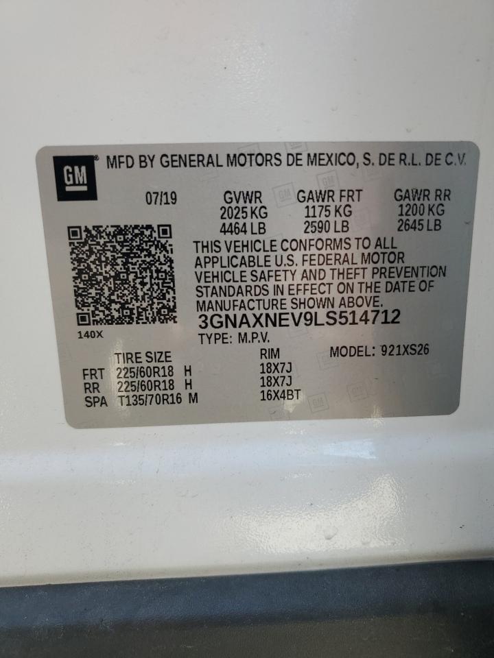 Photo 11 VIN: 3GNAXNEV9LS514712 - CHEVROLET EQUINOX 