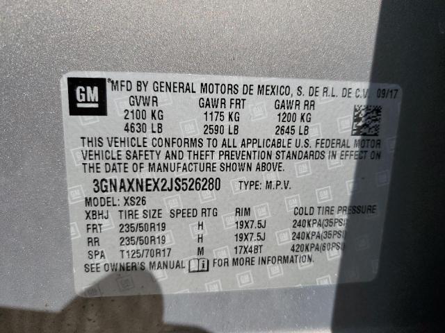 Photo 12 VIN: 3GNAXNEX2JS526280 - CHEVROLET EQUINOX 