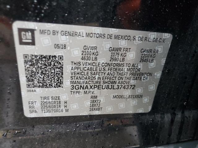 Photo 11 VIN: 3GNAXPEU8JL374372 - CHEVROLET EQUINOX 