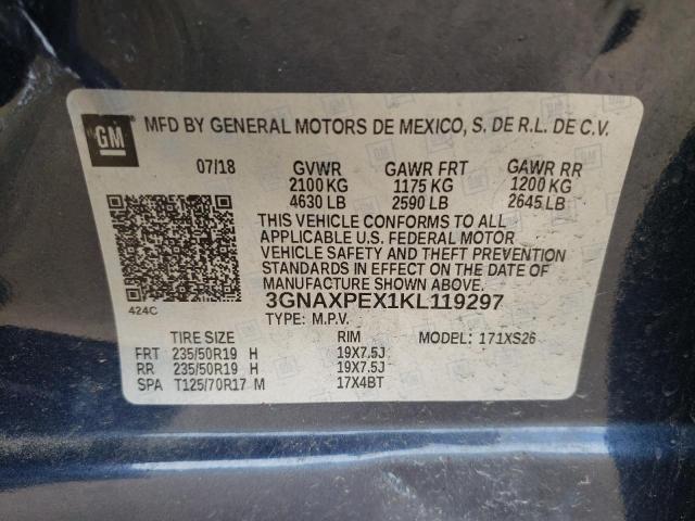 Photo 12 VIN: 3GNAXPEX1KL119297 - CHEVROLET EQUINOX 