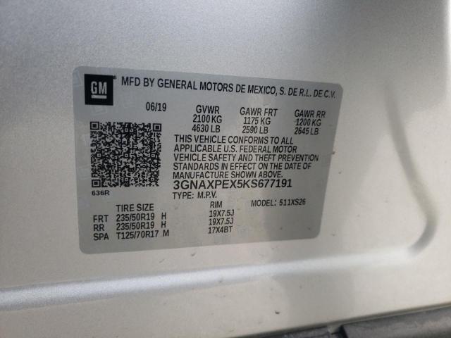 Photo 9 VIN: 3GNAXPEX5KS677191 - CHEVROLET EQUINOX PR 