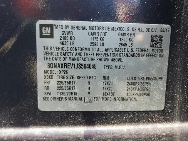 Photo 12 VIN: 3GNAXREV1JS504048 - CHEVROLET EQUINOX LS 