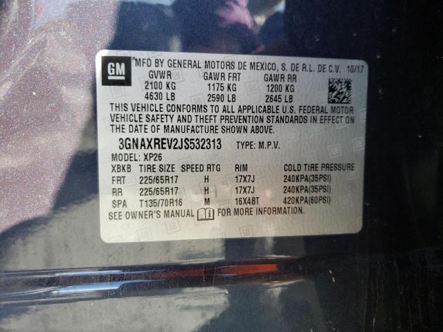 Photo 9 VIN: 3GNAXREV2JS532313 - CHEVROLET EQUINOX LS 