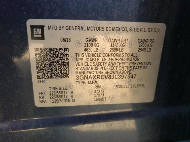 Photo 12 VIN: 3GNAXREV8JL397347 - CHEVROLET EQUINOX LS 