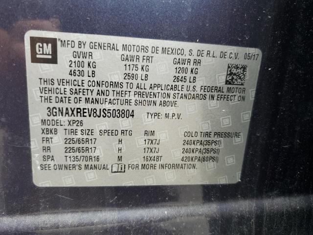 Photo 12 VIN: 3GNAXREV8JS503804 - CHEVROLET EQUINOX LS 