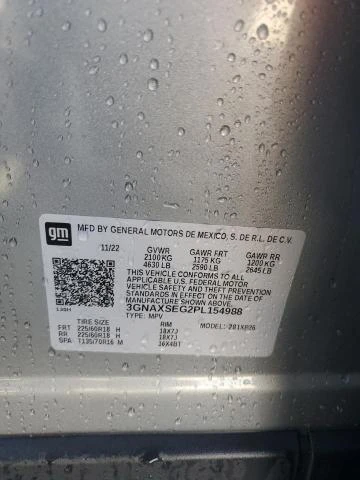 Photo 13 VIN: 3GNAXSEG2PL154988 - CHEVROLET EQUINOX LS 