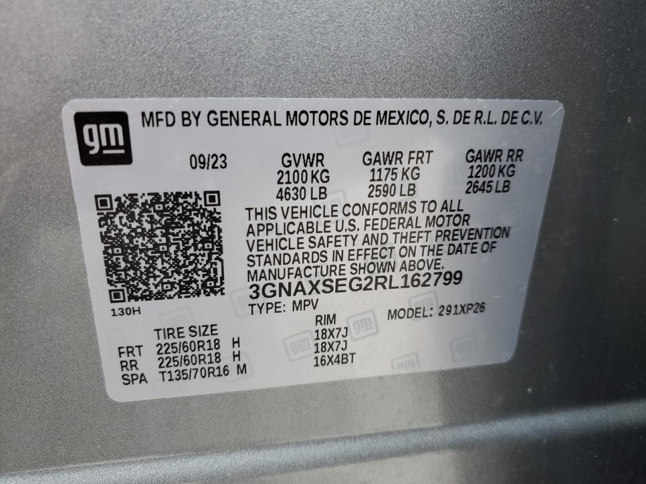 Photo 11 VIN: 3GNAXSEG2RL162799 - CHEVROLET EQUINOX 