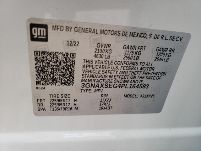 Photo 12 VIN: 3GNAXSEG4PL164583 - CHEVROLET EQUINOX LS 