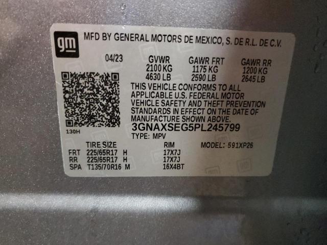 Photo 12 VIN: 3GNAXSEG5PL245799 - CHEVROLET EQUINOX LS 