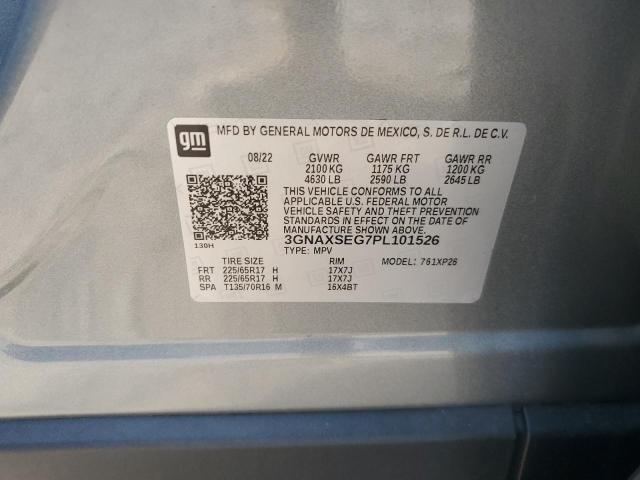 Photo 12 VIN: 3GNAXSEG7PL101526 - CHEVROLET EQUINOX LS 