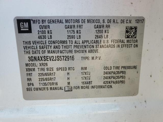 Photo 13 VIN: 3GNAXSEV2JS572916 - CHEVROLET EQUINOX LT 