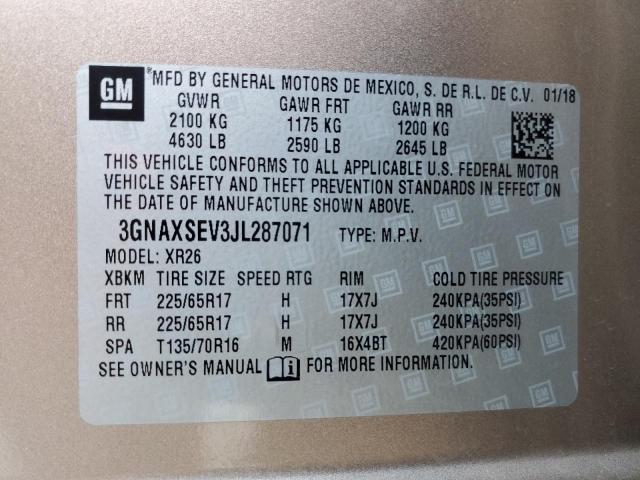 Photo 13 VIN: 3GNAXSEV3JL287071 - CHEVROLET EQUINOX 