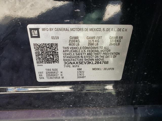 Photo 9 VIN: 3GNAXSEV3KL284768 - CHEVROLET EQUINOX LS 