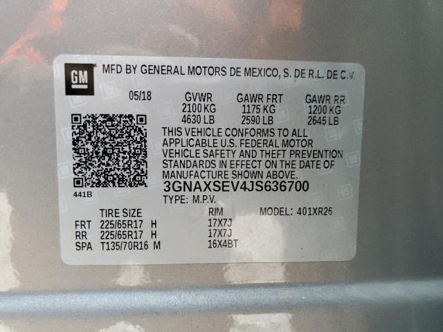 Photo 12 VIN: 3GNAXSEV4JS636700 - CHEVROLET EQUINOX LT 