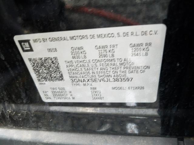 Photo 9 VIN: 3GNAXSEV6JL383597 - CHEVROLET EQUINOX LT 