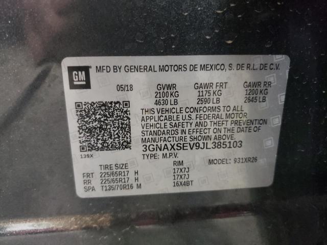 Photo 9 VIN: 3GNAXSEV9JL385103 - CHEVROLET EQUINOX LT 